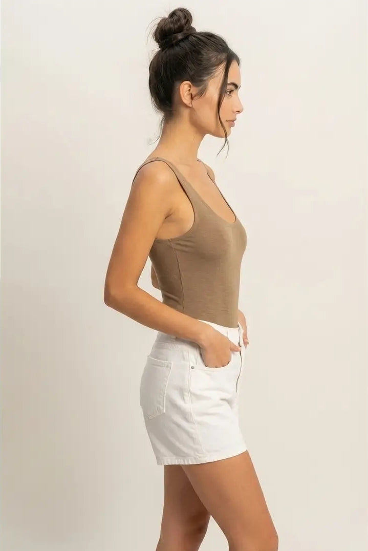 Scoop Neck Tank Bodysuit