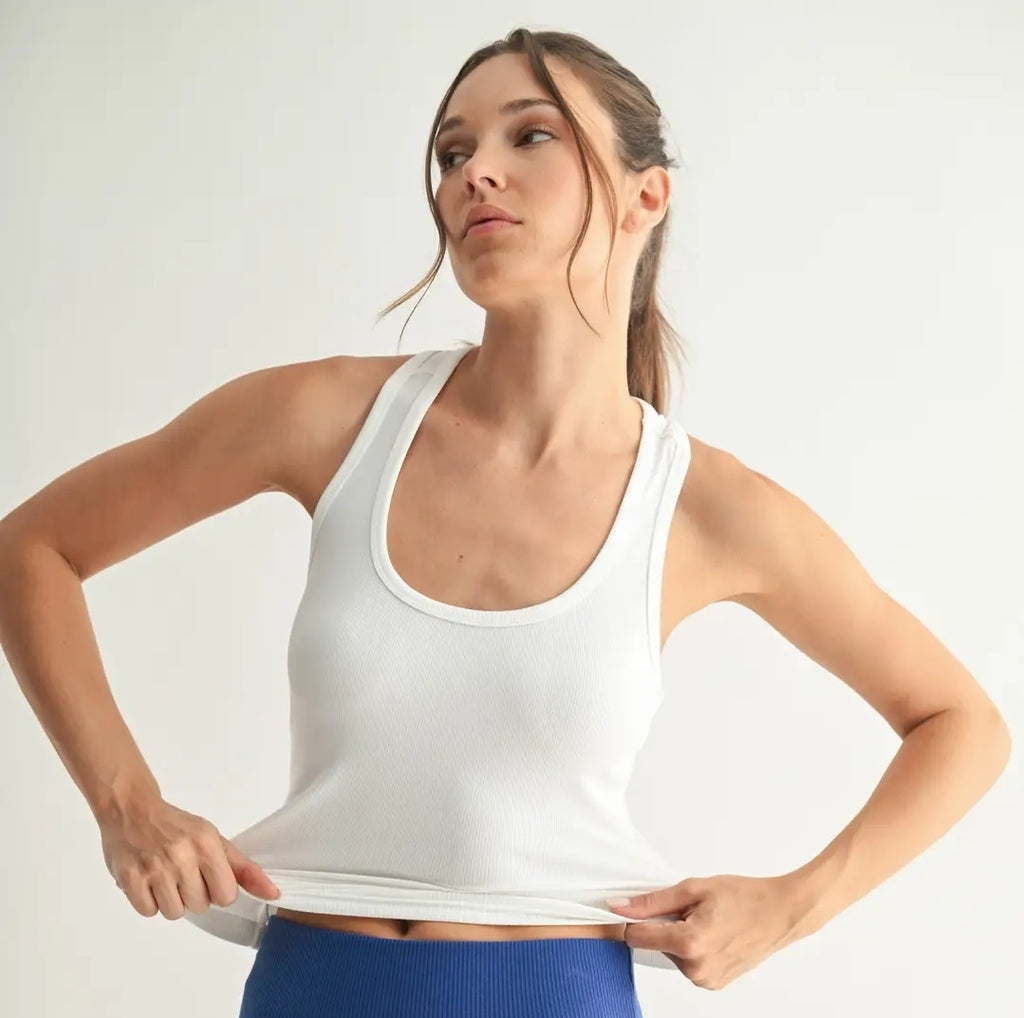 Slim Fit Scoop Neck Tank Top